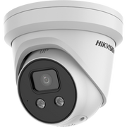 Hikvision 4MP DS-2CD2346G2-ISU/SL AcuSense 2 Way Audio Strobe Light and Audible Warning Fixed Turret Network Camera