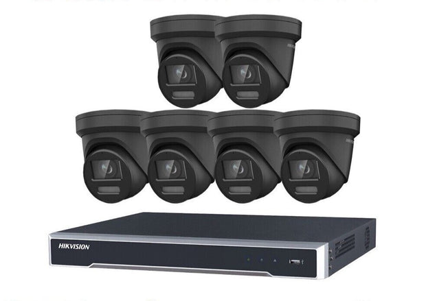 Hikvision 8MP IP DS-2CD2387G2H-LISU-SL (BLACK) Smart Hybrid 2.8mm ColorVu 4/8/16CHANNEL NVR CCTV KIT