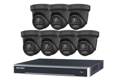 Hikvision 8MP IP DS-2CD2387G2H-LISU-SL (BLACK) Smart Hybrid 2.8mm ColorVu 4/8/16CHANNEL NVR CCTV KIT