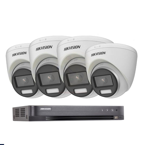 HIKVISION 24/7 COLORVU 4K CCTV SYSTEM 8 CHANNEL DVR DS-2CE72UF3T-E CAMERAS KIT