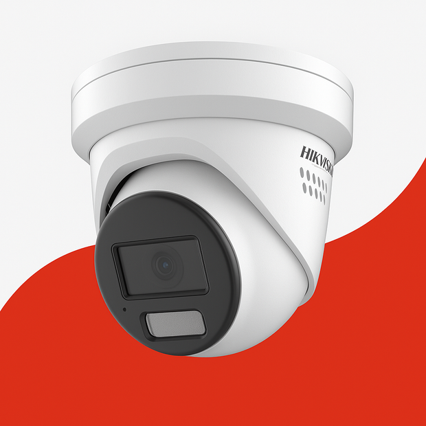 HIKVISION DS-2CD2387G3-LIS2UY/SL 8 MP Smart Hybrid ColorVu 2 Way Audio With Strobe Light and Audible Warning Turret Camera