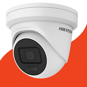 Hikvision DS-2CD2347G2H-LIU Smart Hybrid 2.8mm ColorVU 4mp POE Turret Camera With Built in Mic