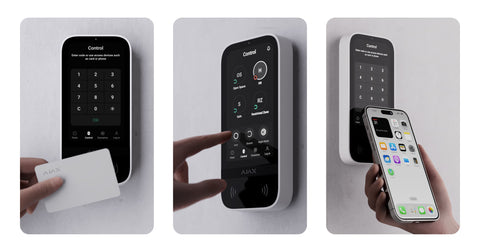 WIRELESS KEYPAD WITH TOUCH SCREEN TO CONTROL AN AJAX SYSTEM