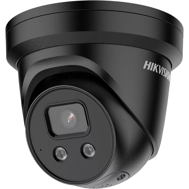 Hikvision 4MP DS-2CD2346G2-ISU/SL AcuSense 2 Way Audio Strobe Light and Audible Warning Fixed Turret Network Camera