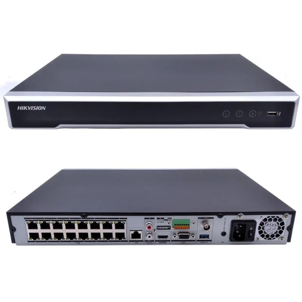 HIKVISION 8/16 CHANNEL 8K 32MP POE NVR WITH HARD DRIVE