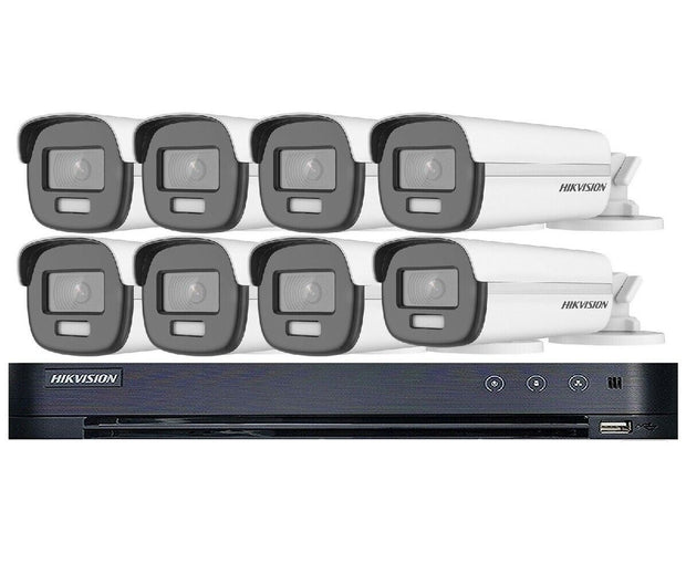 HIKVISION CCTV SYSTEM DVR 5MP DS-2CE12HFT-F IP67 COLORVU NIGHT VISION