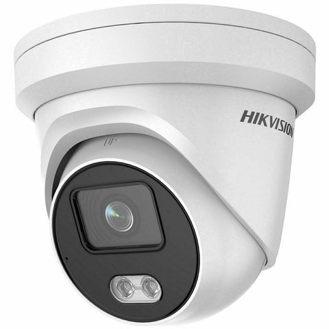 Hikvision DS-2CD2347G2-LU 2.8mm ColorVU 4mp POE Turret Camera With Built in Mic