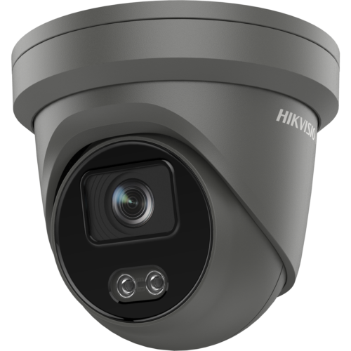 Hikvision DS-2CD2347G2-LU 2.8mm ColorVU 4mp POE Turret Camera With Built in Mic