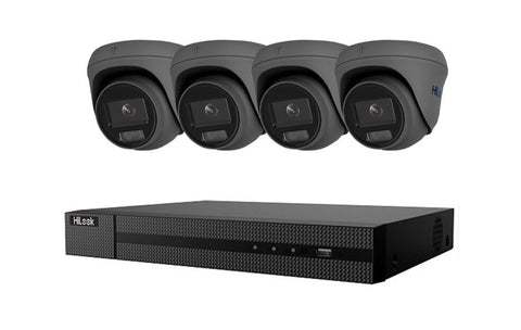 HIKVISION HILOOK COLORVU POE 16 CHANNEL CCTV SYSTEM IP 8MP 4K NVR 5MP 24/7 COLORVU CAMERA