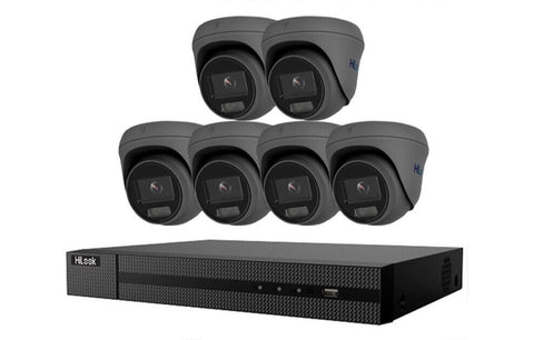 HIKVISION HILOOK COLORVU POE 16 CHANNEL CCTV SYSTEM IP 8MP 4K NVR 5MP 24/7 COLORVU CAMERA