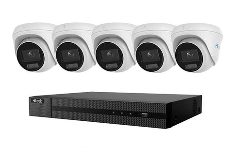 HIKVISION HILOOK COLORVU POE 16 CHANNEL CCTV SYSTEM IP 8MP 4K NVR 5MP 24/7 COLORVU CAMERA