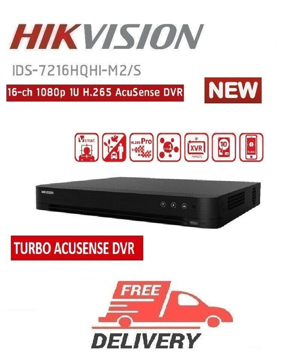 Hikvision Turbo HD 3K 5MP IDS-7204HQHI 4 8 16 Channel DVR With Hard Drive Option