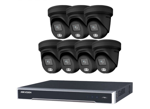 HIKVISION 4MP IP CCTV SYSTEM DS-2CD2347G2-LIU NIGHTVISION COLORVU 4/8/16 CHANNEL 4K 8MP NVR