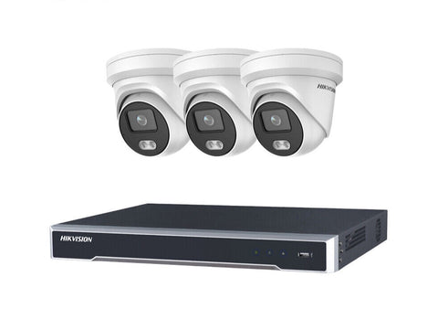 HIKVISION 4MP IP CCTV SYSTEM DS-2CD2347G2-LIU NIGHTVISION COLORVU 4/8/16 CHANNEL 4K 8MP NVR