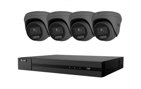 HIKVISION HILOOK COLORVU POE 16 CHANNEL CCTV SYSTEM IP 8MP 4K NVR 5MP 24/7 COLORVU CAMERA