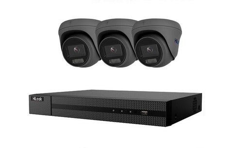 HIKVISION HILOOK COLORVU POE 16 CHANNEL CCTV SYSTEM IP 8MP 4K NVR 5MP 24/7 COLORVU CAMERA