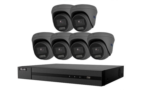 HIKVISION HILOOK COLORVU POE 16 CHANNEL CCTV SYSTEM IP 8MP 4K NVR 5MP 24/7 COLORVU CAMERA