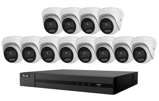 HIKVISION HILOOK COLORVU POE CCTV SYSTEM IP 8MP 4K NVR 5MP 24/7 COLORVU CAMERA