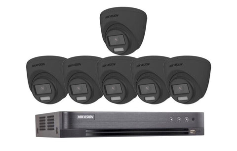 HIKVISION 8MP CCTV KIT 4K POC DVR DS-2CE72UF3T-E BLACK CAMERA NIGHTVISION