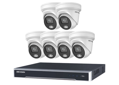 HIKVISION 4MP IP CCTV SYSTEM DS-2CD2347G2-LIU NIGHTVISION COLORVU 4/8/16 CHANNEL 4K 8MP NVR