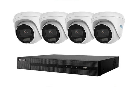 HIKVISION HILOOK COLORVU POE 16 CHANNEL CCTV SYSTEM IP 8MP 4K NVR 5MP 24/7 COLORVU CAMERA