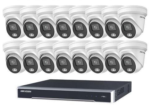 HIKVISION 4MP IP CCTV SYSTEM DS-2CD2347G2-LIU NIGHTVISION COLORVU 4/8/16 CHANNEL 4K 8MP NVR