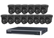 Hikvision 8MP IP DS-2CD2387G2-LU (BLACK)2.8mm ColorVu 4/8/16CHANNEL NVR CCTV KIT
