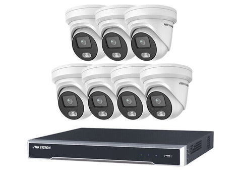 HIKVISION 4MP IP CCTV SYSTEM DS-2CD2347G2-LIU NIGHTVISION COLORVU 4/8/16 CHANNEL 4K 8MP NVR