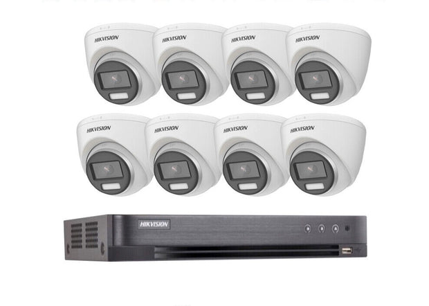 HIKVISION DS-2CE72KF0T-FS SYSTEM 5MP AUDIO MIC CAMERA ColorVU (BLACK and WHITE)