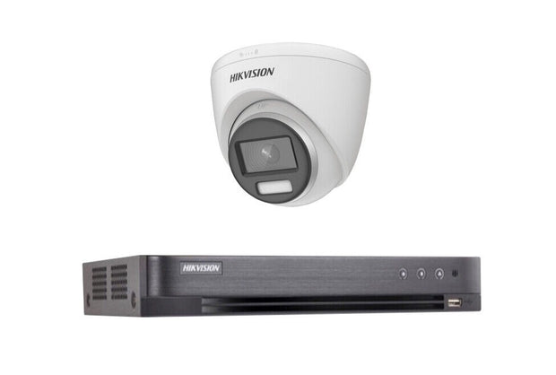 HIKVISION 24/7 COLORVU 4K SYSTEM POC CCTV 8MP DVR DS-2CE72UF3T-E CAMERAS KIT