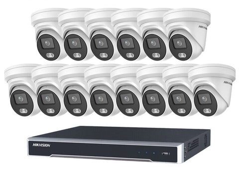 HIKVISION 4MP IP CCTV SYSTEM DS-2CD2347G2-LIU NIGHTVISION COLORVU 4/8/16 CHANNEL 4K 8MP NVR