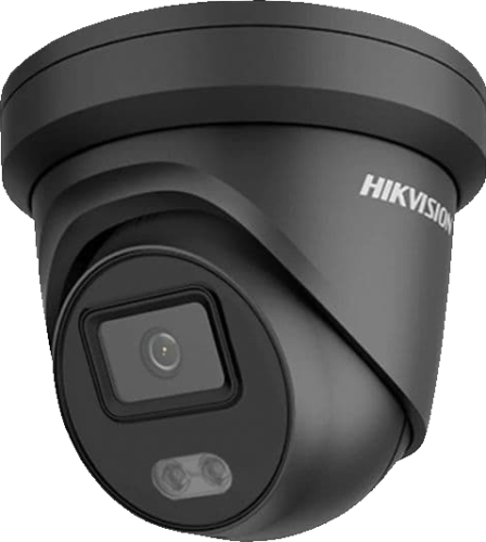 Hikvision DS-2CD2347G2H-LIU Smart Hybrid 2.8mm ColorVU 4mp POE Turret Camera With Built in Mic